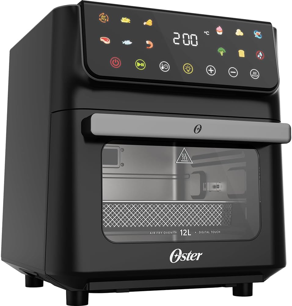 Fritadeira Elétrica Sem Óleo Air Fryer Oven Oster 12L Multi Touch 3 em 1 OFRT790 Cor Preto - 1