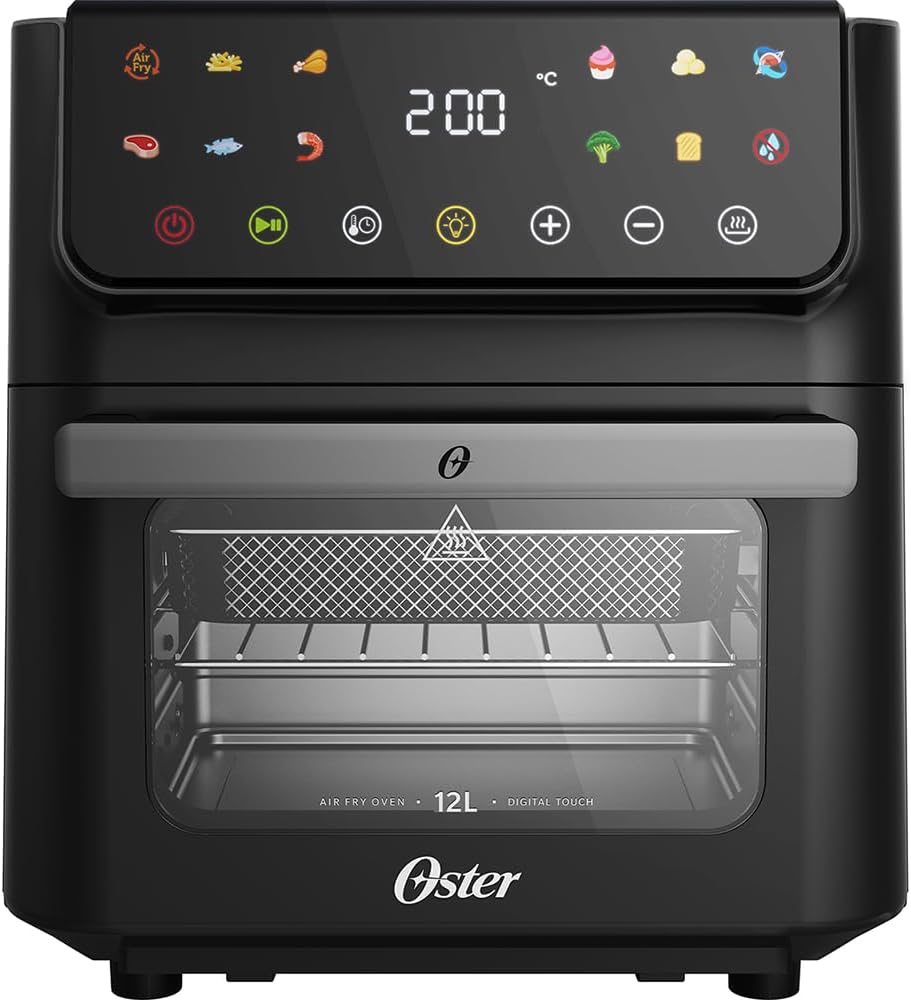 Fritadeira Elétrica Sem Óleo Air Fryer Oven Oster 12L Multi Touch 3 em 1 OFRT790 Cor Preto - 2