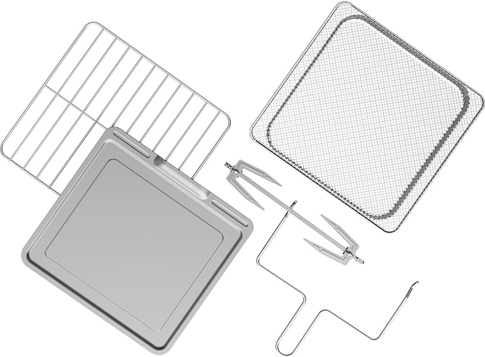 Fritadeira Elétrica Sem Óleo Air Fryer Oven Oster 12L Multi Touch 3 em 1 OFRT790 Cor Preto - 9